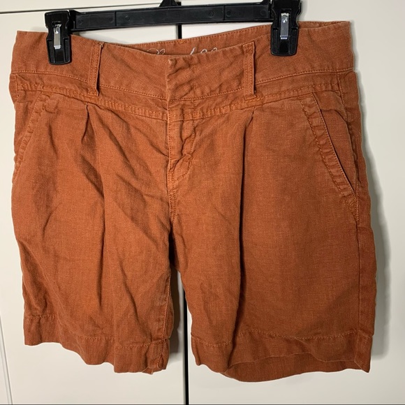 Level 99 Linen Bermuda Shorts - Picture 1 of 12